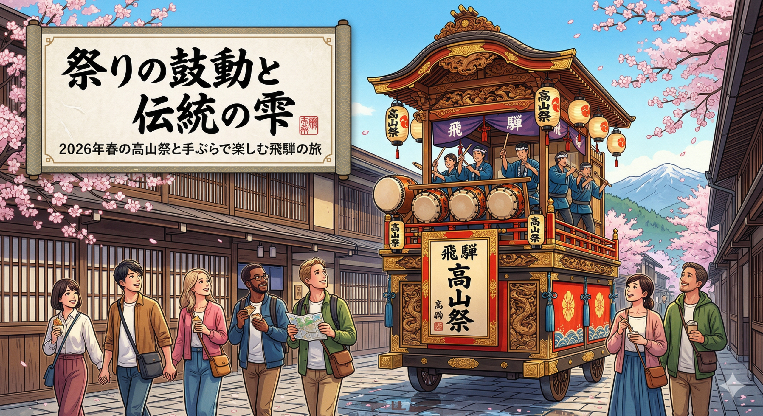 祭りの鼓動と伝統の雫。2026年春の高山祭と手ぶらで楽しむ飛騨の旅